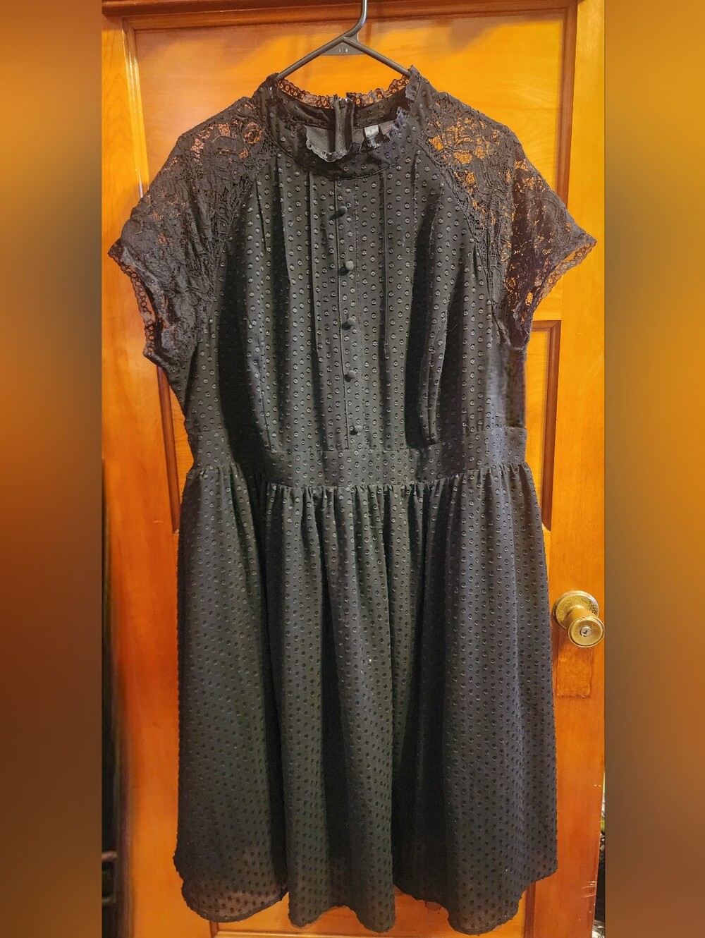 torrid Black Lace Dot-Texture Girls' Dress